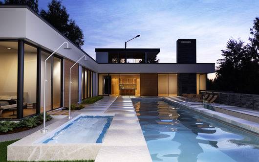 IMEX Doccia in Acciaio 316 Colore Acciaio con Diffusore Orientabile e Sistema Anticalcare per Giardini e Piscine - Modello ALASKA