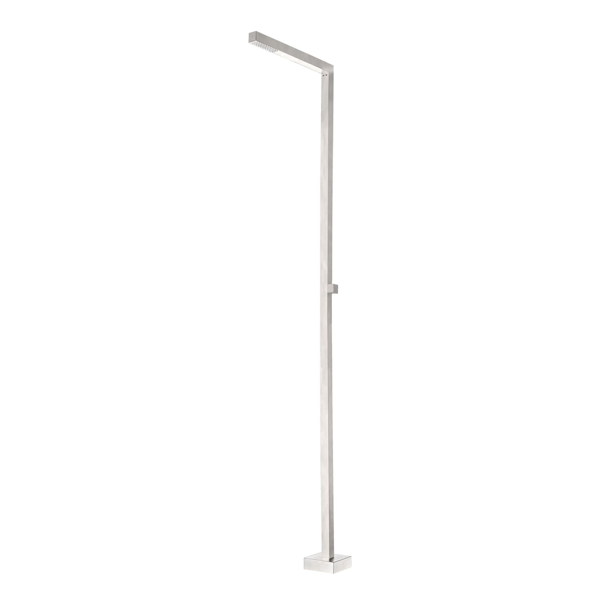 IMEX Doccia piscina in acciaio 316 ALABAMA eccellenza in acciaio design raffinato diffusore anticalcare rubinetto a 2 vie ideale per esterni