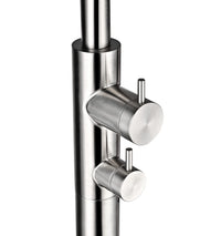 IMEX Doccia per piscine in acciaio 316 con diffusore orientabile e rubinetto a 2 vie resistente alla corrosione modello DAKOTA