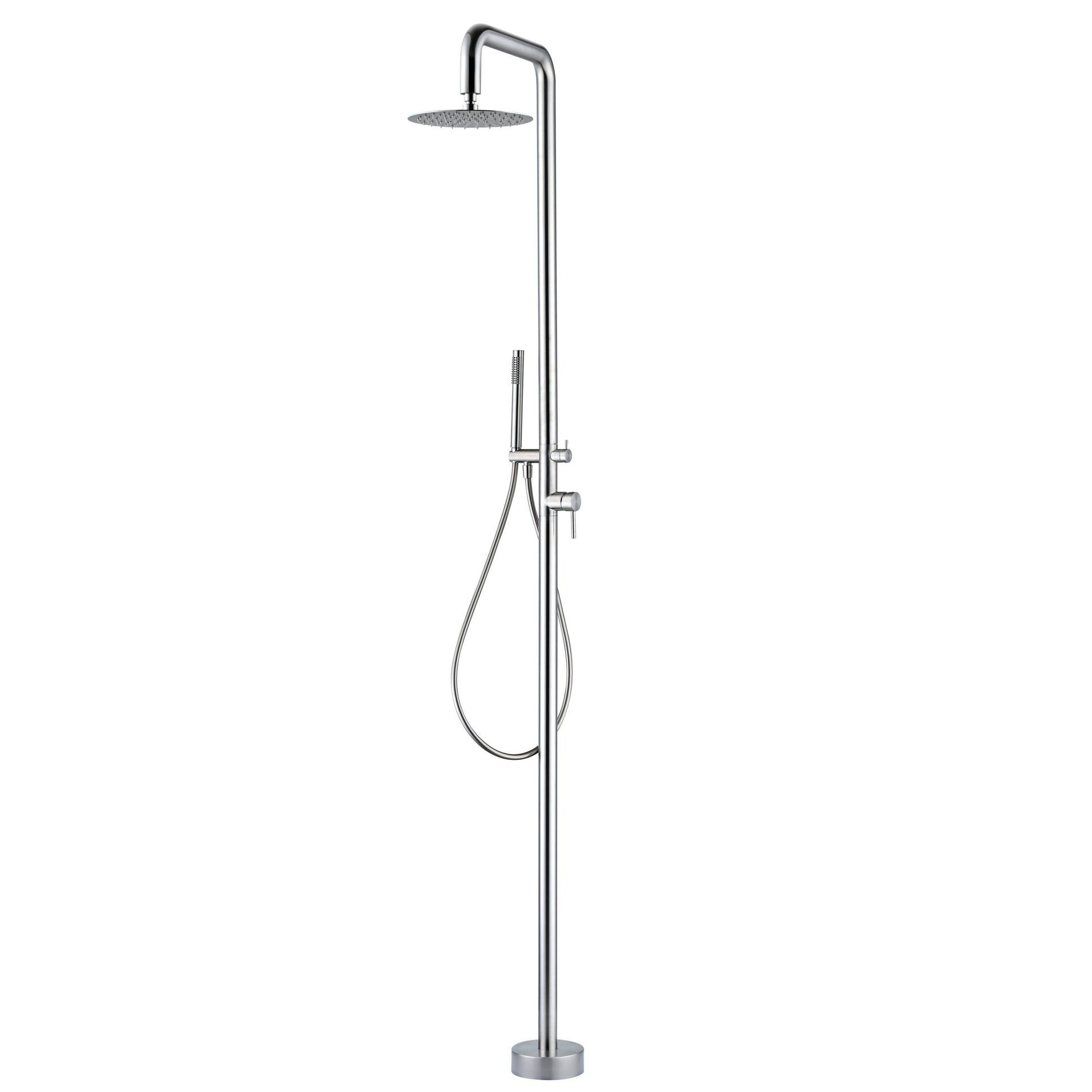 IMEX Cascata per piscina in acciaio 316 con diffusore orientabile e rubinetto monocomando FLORIDA