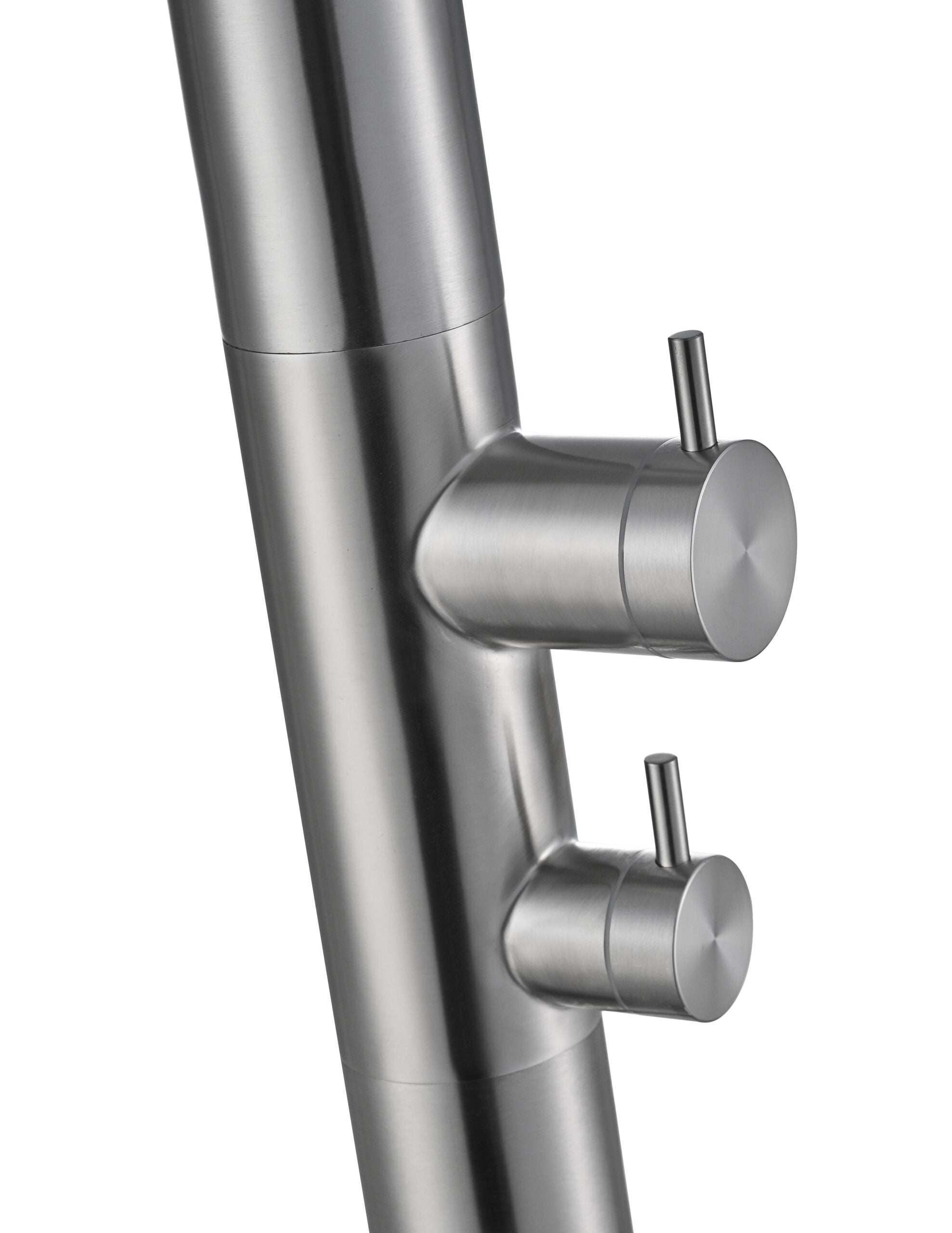 IMEX Doccia piscina in acciaio 316 anticorrosione con diffusore orientabile e rubinetto monoforo a 2 vie modello MICHIGAN