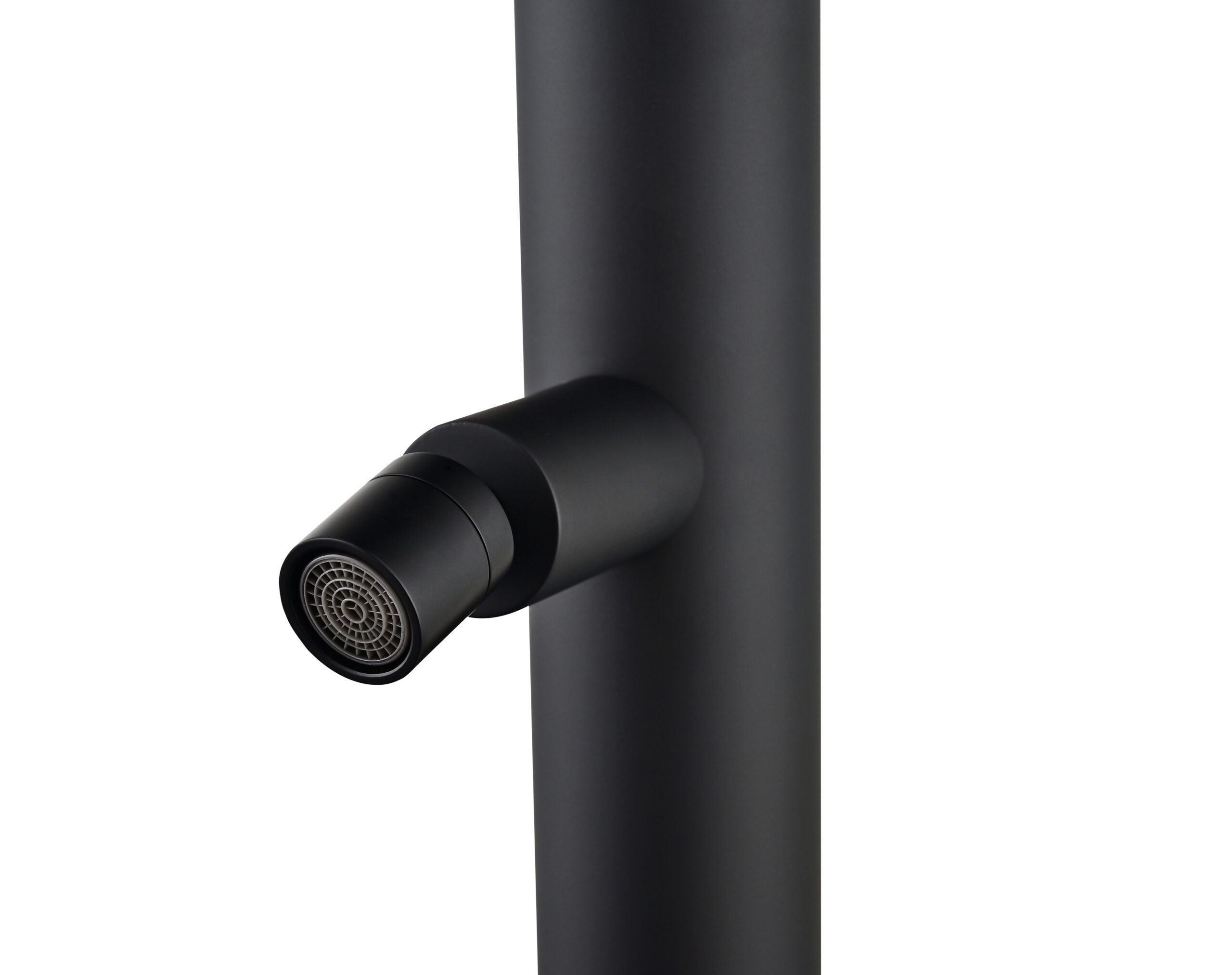 IMEX Doccia Piscina in Acciaio 316 Nero Opaco con Rubinetto Monoforo a 2 Vie e Diffusore Orientabile Modello MICHIGAN