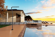 IMEX Doccia piscina nera in inox 316 modello NEVADA design raffinato in acciaio 316 per resistenza e durabilita