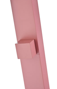 IMEX Doccia piscina in acciaio 316 rosa corallo con diffusore a cascata e rubinetto monoforo a 2 vie NIAGARA