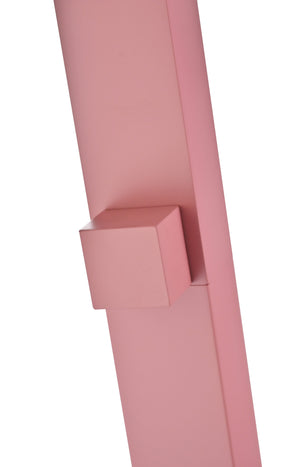 IMEX Doccia piscina in acciaio 316 rosa corallo con diffusore a cascata e rubinetto monoforo a 2 vie NIAGARA