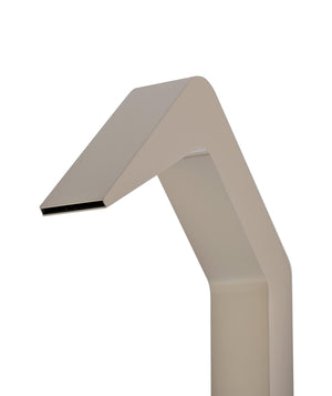 IMEX Doccia piscina in acciaio 316 beige con diffusore a cascata e rubinetto monoforo a 2 vie modello NIAGARA