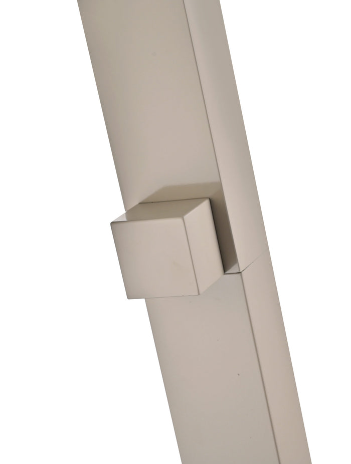 IMEX Doccia piscina in acciaio 316 beige con diffusore a cascata e rubinetto monoforo a 2 vie modello NIAGARA