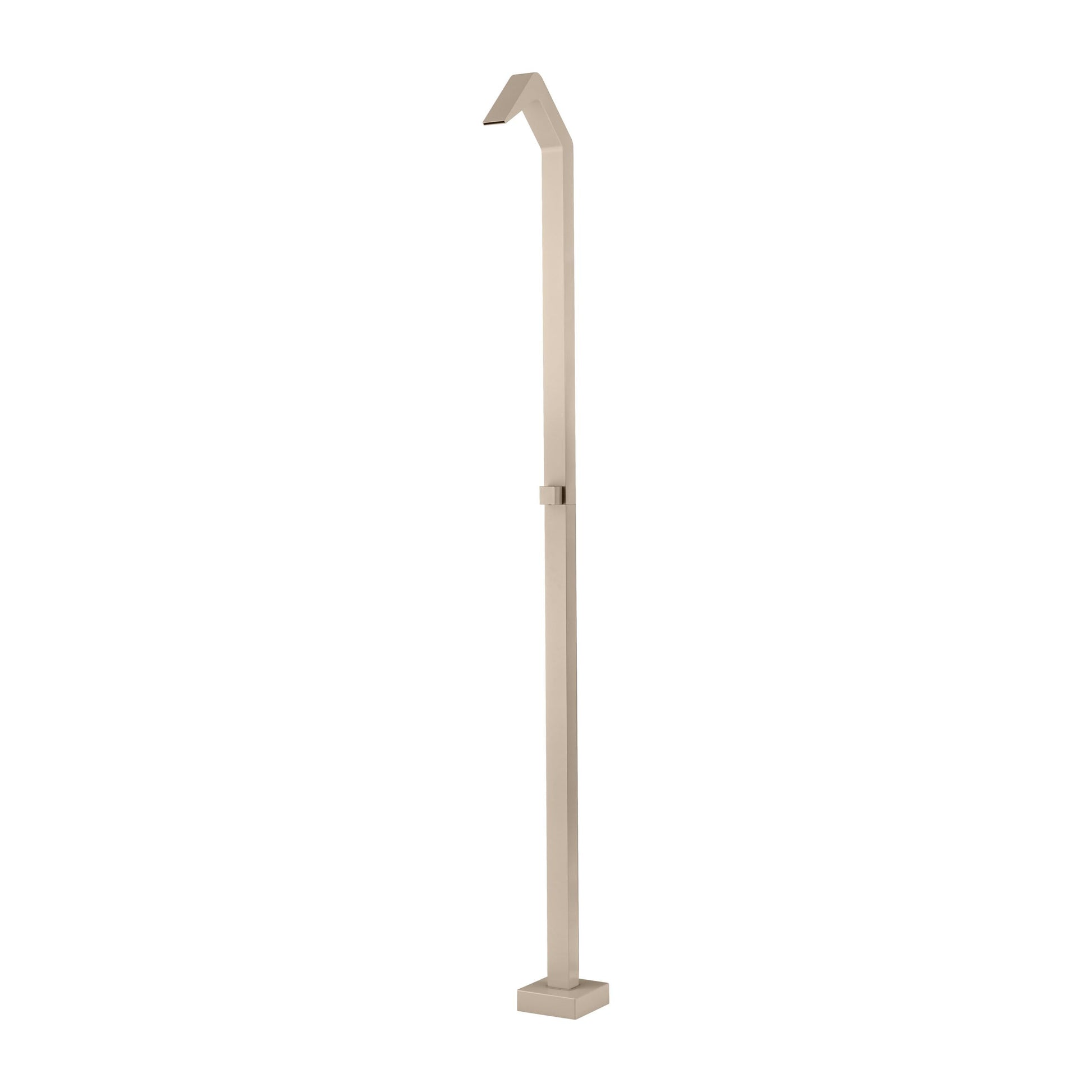 IMEX Doccia piscina in acciaio 316 beige con diffusore a cascata e rubinetto monoforo a 2 vie modello NIAGARA
