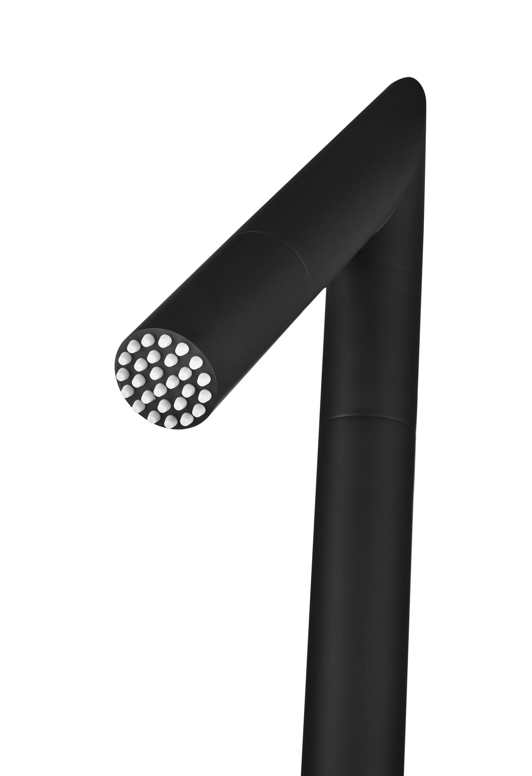 IMEX Doccia in acciaio 316 nera opaca con diffusore anticalcare e rubinetto monoforo modello OKLAHOMA