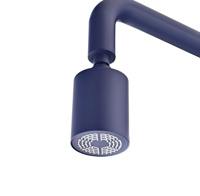 IMEX Doccia piscina in acciaio 316 anticorrosione blu oceano con diffusore orientabile e rubinetto monoforo - modello POOL