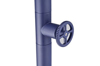 IMEX Doccia piscina in acciaio 316 anticorrosione blu oceano con diffusore orientabile e rubinetto monoforo - modello POOL