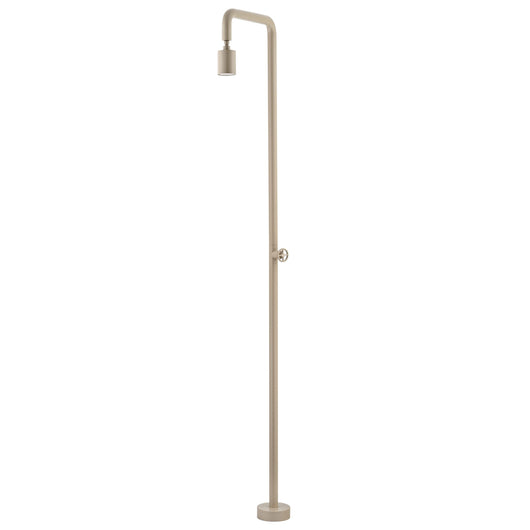 Doccia da Esterno Beige in acciaio inox 316 IMEX POOL per piscina o giardino design raffinato e resistente alla corrosione diffusore regolabile anticalcare rubinetto monoflusso