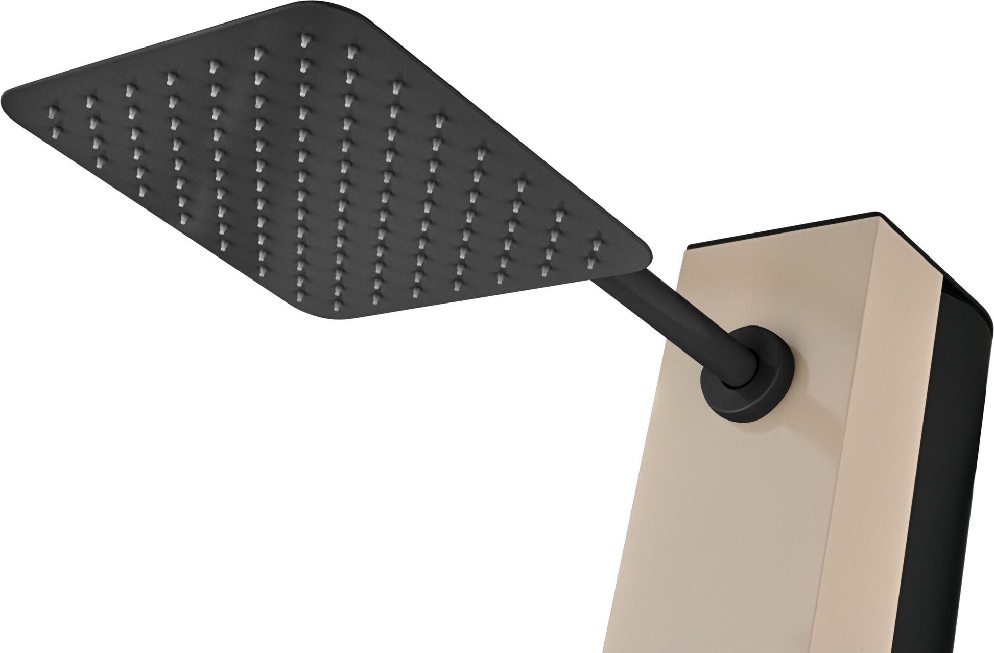 IMEX Doccia solare da piscina in acciaio S316 color beige con serbatoio in alluminio da 39 litri e diffusore anticalcare modello Alaska