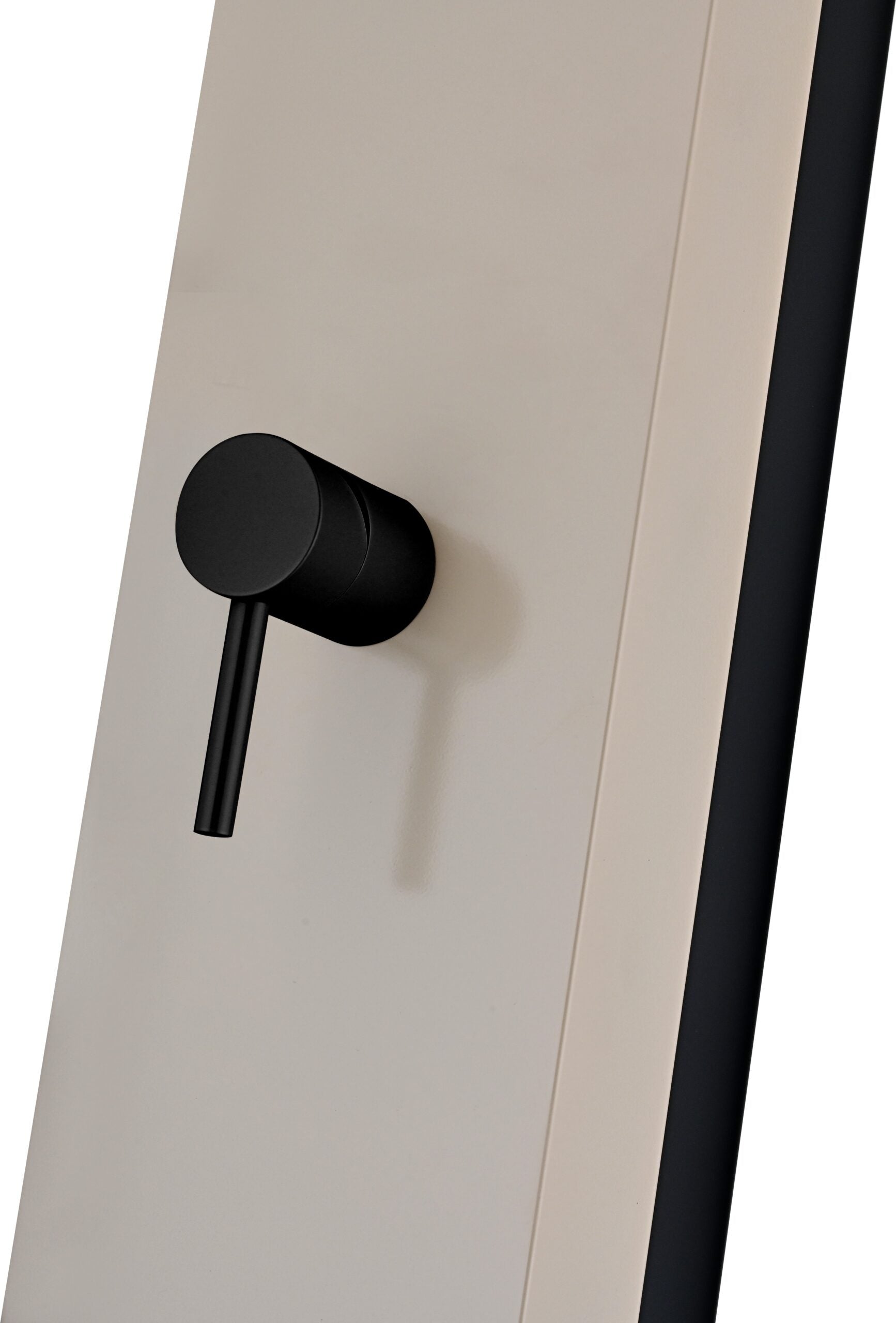 IMEX Doccia solare da piscina in acciaio S316 color beige con serbatoio in alluminio da 39 litri e diffusore anticalcare modello Alaska