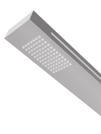 IMEX Doccia da piscina in acciaio 316 con luce SENSE rubinetto monoforo a 2 vie diffusore anticalcare ideale per esterno modello IMEX-GPS016-AC