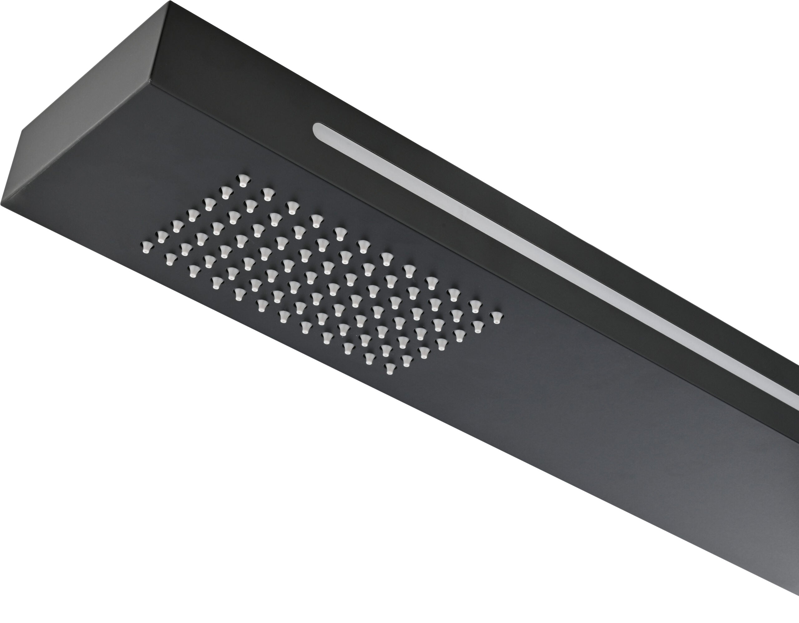 IMEX Doccia per piscine in acciaio 316 nera con illuminazione a LED e sistema anticalcare SENSE