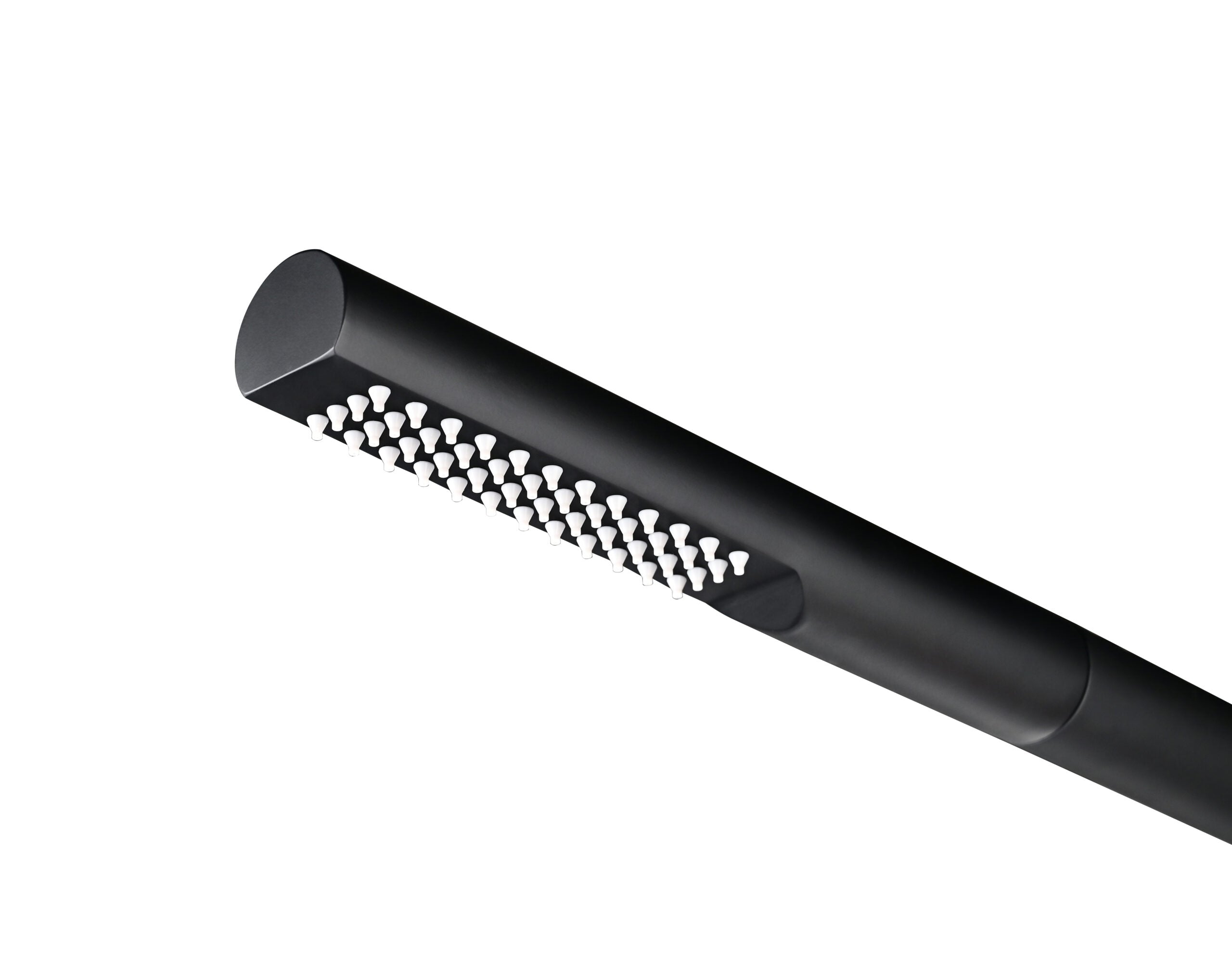 IMEX Doccia in acciaio inox 316 nera per piscina con diffusore anticalcare e rubinetto monoforo TEXAS