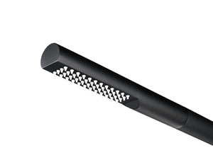 IMEX Doccia in acciaio inox 316 nera per piscina con diffusore anticalcare e rubinetto monoforo TEXAS