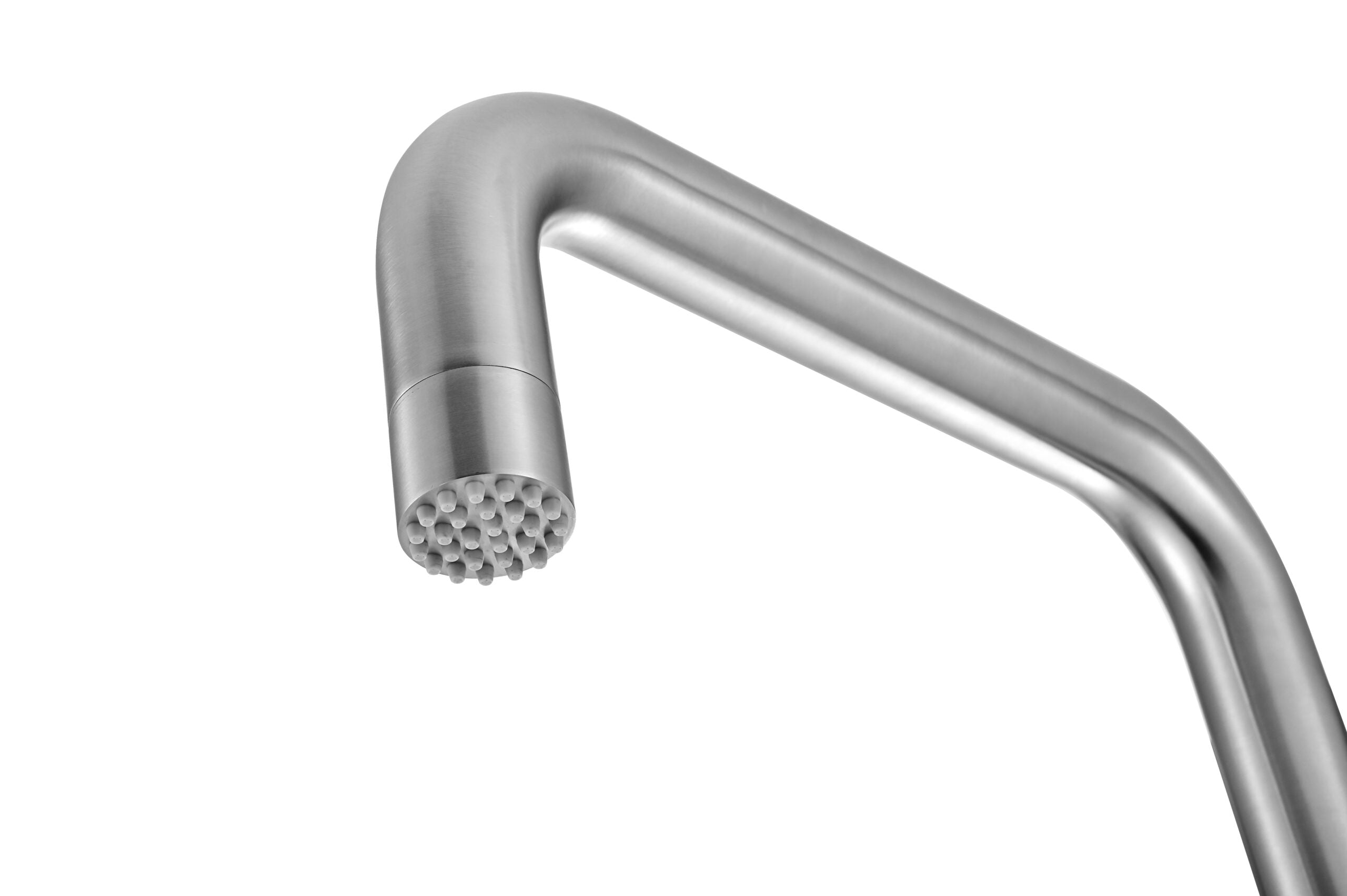 IMEX Doccia Piscina in Acciaio 316 Diffusore Anticalcare Ø50mm Rubinetto Monoforo Base Decorativa Ø160mm - Modello UTAH