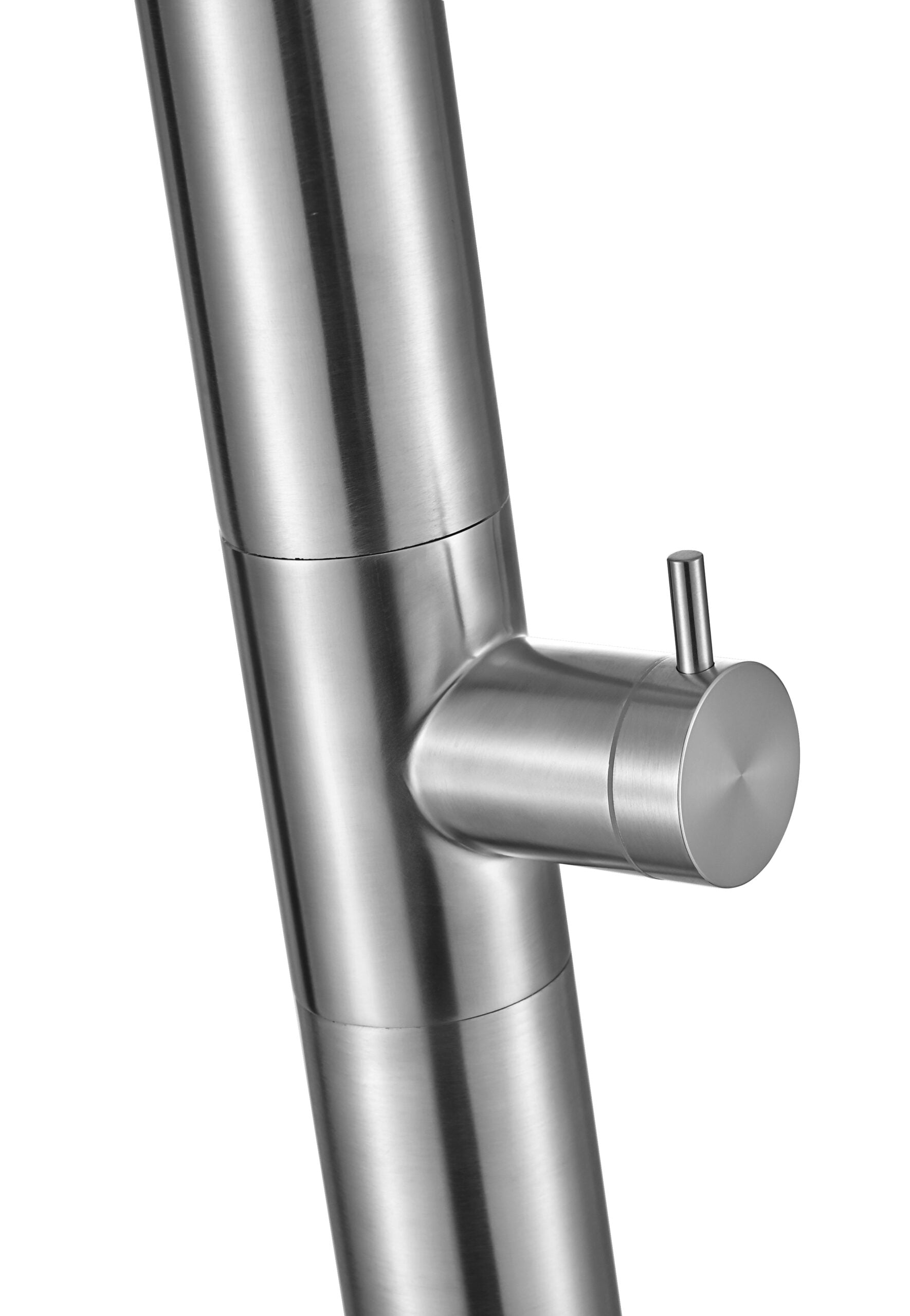 IMEX Doccia Piscina in Acciaio 316 Diffusore Anticalcare Ø50mm Rubinetto Monoforo Base Decorativa Ø160mm - Modello UTAH