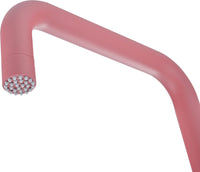 IMEX Doccia piscina in acciaio 316 rosa con diffusore anticalcare Ø50 mm e rubinetto monoforo modello UTAH