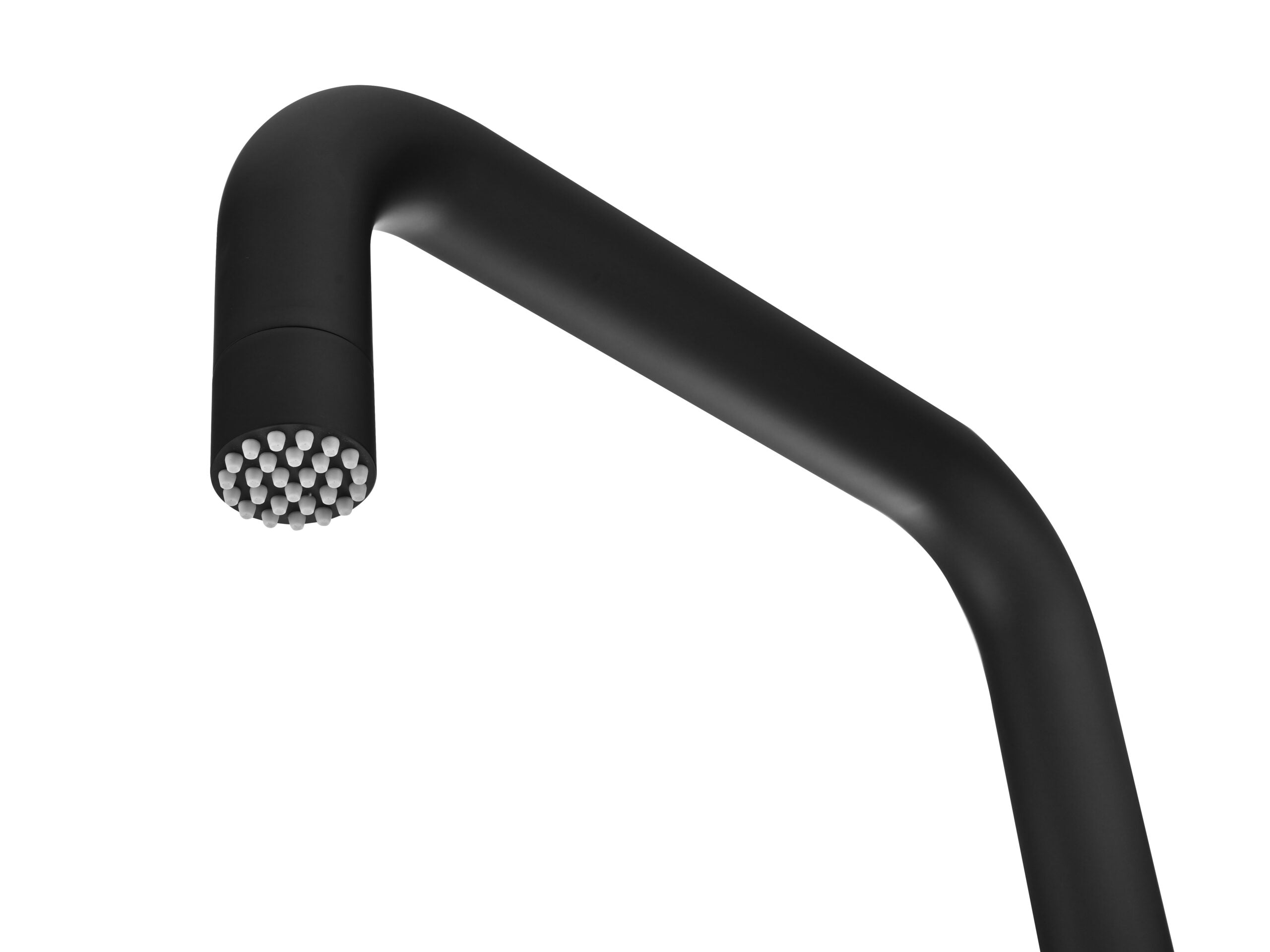 IMEX Doccia Piscina in Acciaio Inossidabile 316 Finitura Nero Opaco Spessore Barra Ø 50mm e Diffusore Anticalcare Ø 50mm Modello NIAGARA