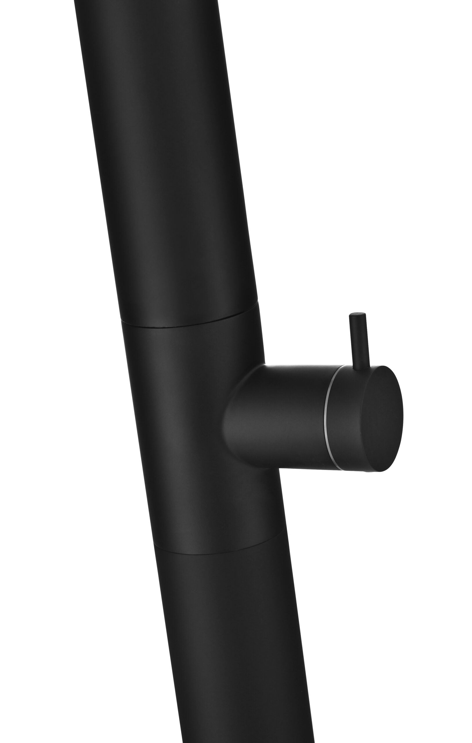 IMEX Doccia Piscina in Acciaio Inossidabile 316 Finitura Nero Opaco Spessore Barra Ø 50mm e Diffusore Anticalcare Ø 50mm Modello NIAGARA