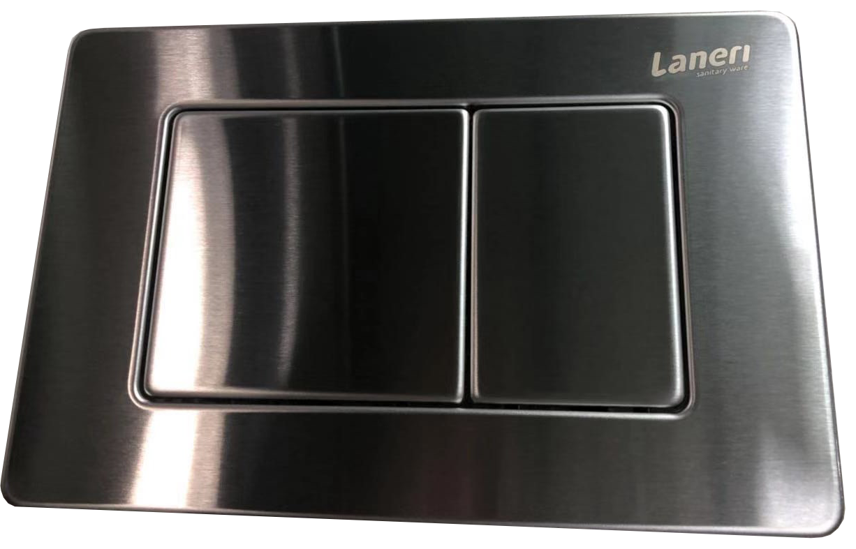 Tecno struttura con Cassetta Incasso Per Wc vaso Sospeso Completa di Placca Comando In Acciaio Inox Doppio Pulsante