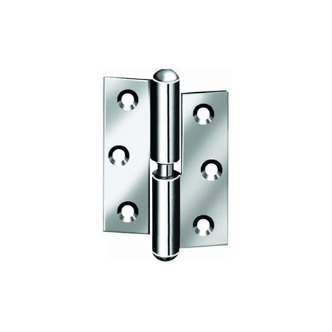 Cerniere per porte Inox sinistra 50x40 mm. - 2 pz.