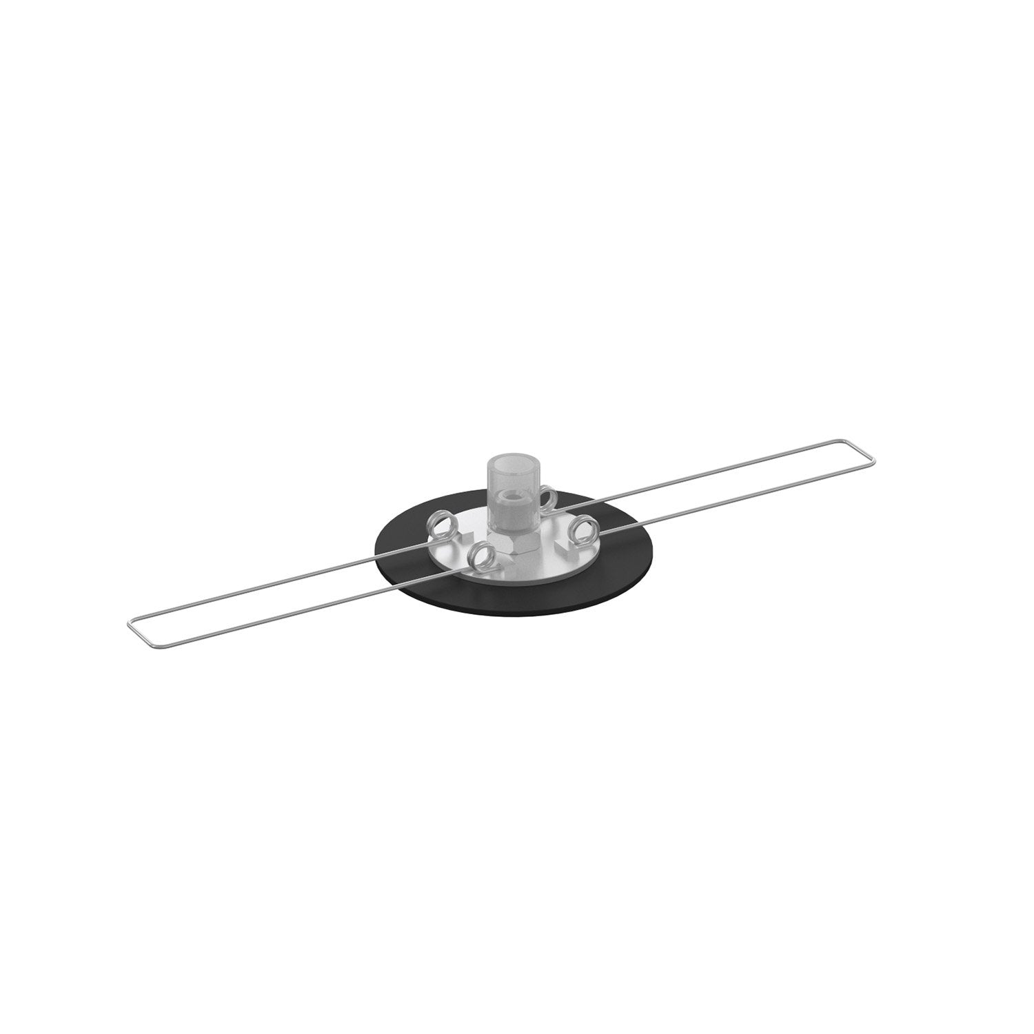 Rosone Da Incasso Metallo Nero D4,5Cm Per Foro Da 33Mm