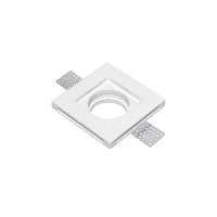 Incasso SPIRIT quadrato in gesso bianco verniciabile xx3 cm.. (1xGU10)