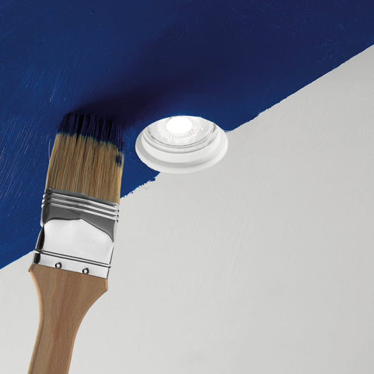 Incasso SPIRIT rotondo in gesso bianco verniciabile x3 cm.. (1xGU10)