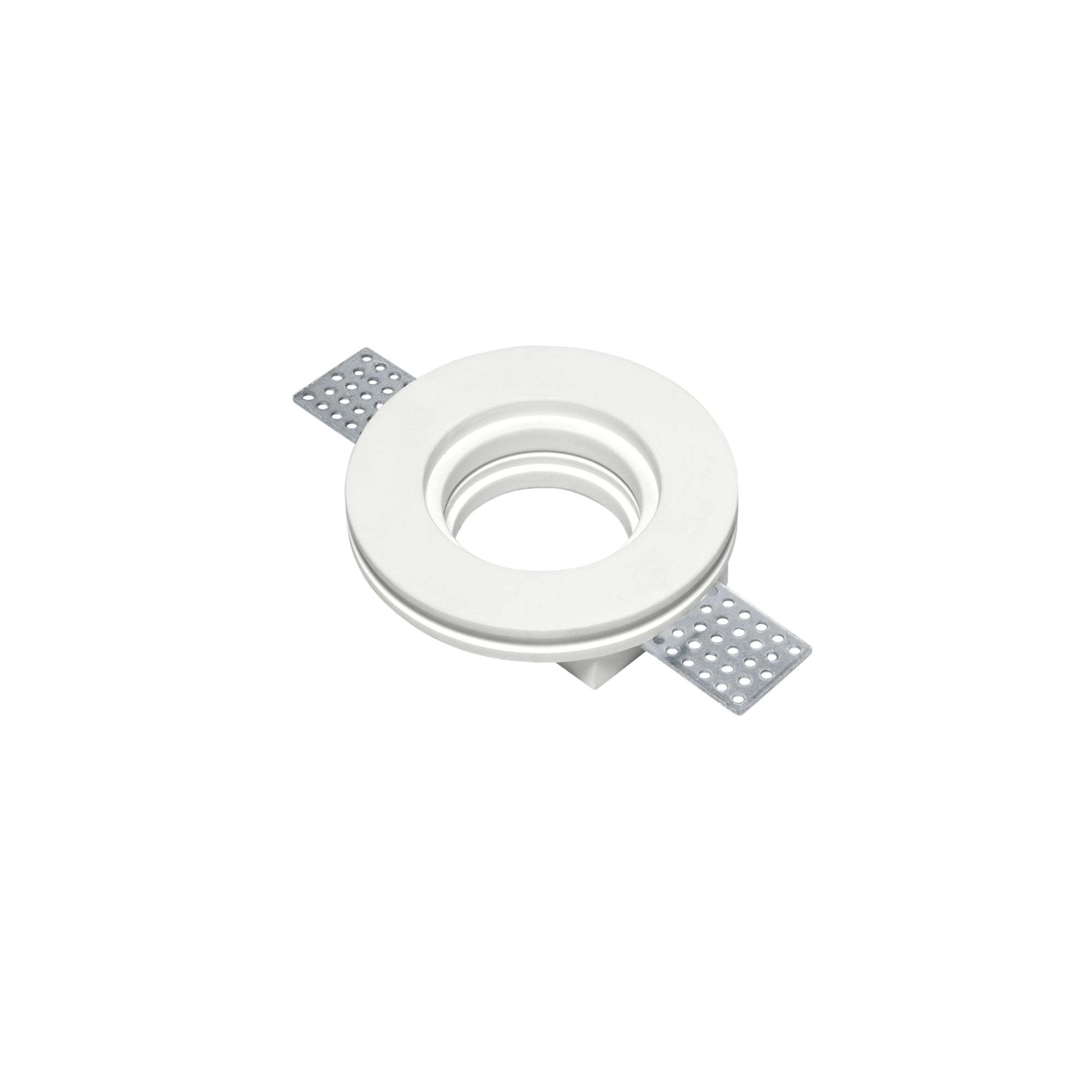 Incasso SPIRIT rotondo in gesso bianco verniciabile x3 cm.. (1xGU10)