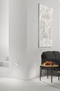 INCASSO ESTRO QUADRATO IN GESSO 1 LUCE ATTACCO MINI GU10 160X90X67MM