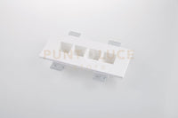 INCASSO HIVE BIANCO 4 LUCI ATTACCO GU10 MINI 27X12X4,5CM IN GESSO VERNICIABILE