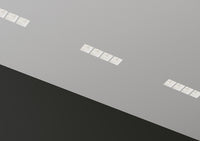 INCASSO HIVE BIANCO 4 LUCI ATTACCO GU10 MINI 27X12X4,5CM IN GESSO VERNICIABILE