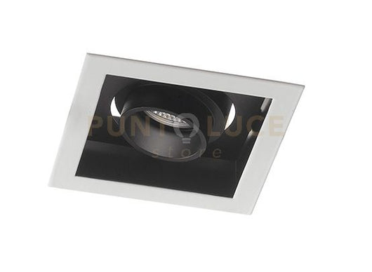 INCASSO LED APOLLO NERO 10W 1000LM 3000K ORIENTABILE 12X12X7,7CM
