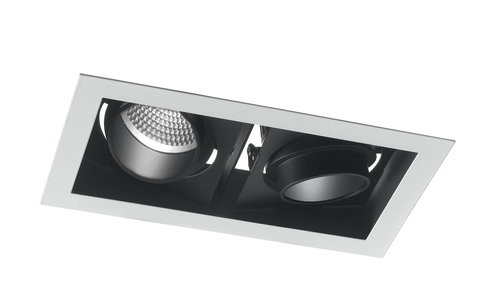 INCASSO LED APOLLO NERO 90W 9000LM 3000K ORIENTABILE 35,5X18,8X7,7CM