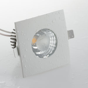 INCASSO LED NADIR BIANCO 6W 390LM 3200K IP44 9X9X10,5CM