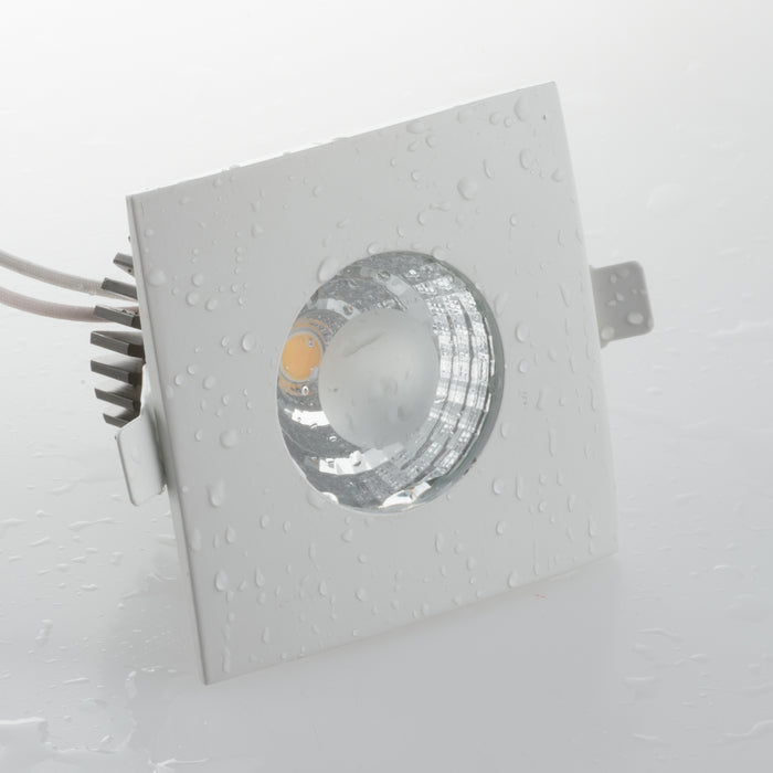 INCASSO LED NADIR BIANCO 6W 390LM 3200K IP44 9X9X10,5CM