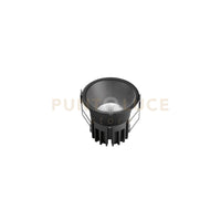INCASSO LED QUARK NERO TONDO COB 12W 1300LM CCT 3000K / 4000K / 6500K 8,5X8CM