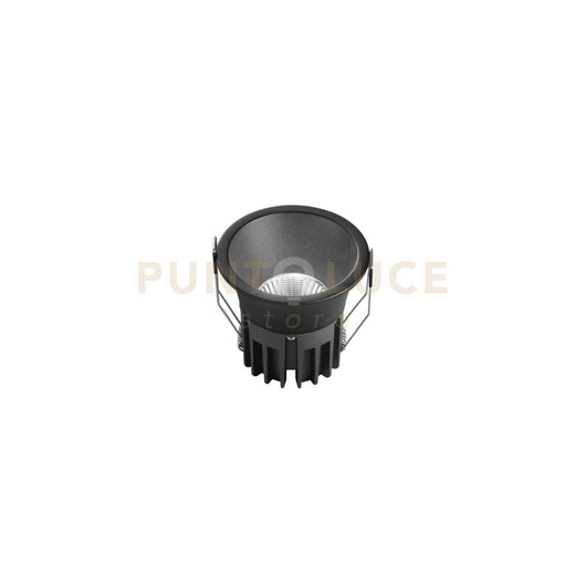 INCASSO LED QUARK R12DA NERO TONDO 12W 1600LM CCT 3000K / 4000K  8,5X8CM