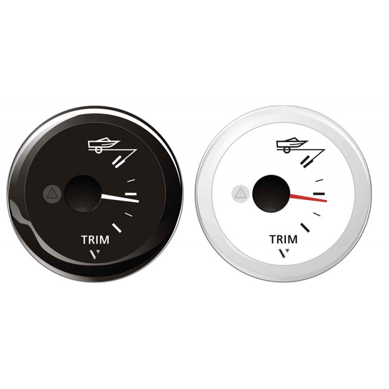INDICATORE TRIM NERO 12/24 V