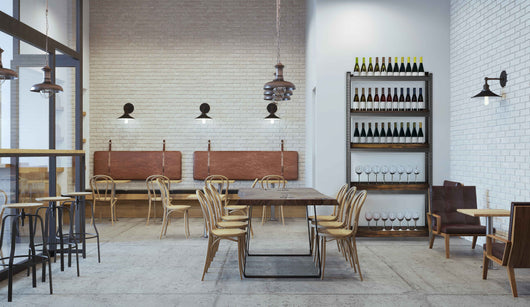 Scaffali stile industrial- vintage in acciaio e legno m. 90x40x1080 Regolabili, per Soggiorno, Cucina, colore Marrone e Nero