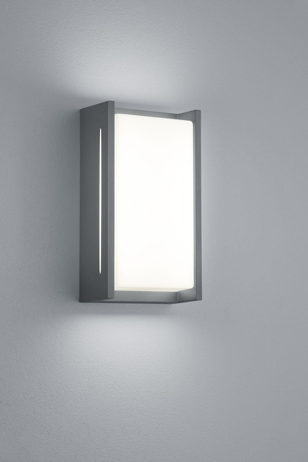 INDUS APPLIQUE LED 4W 500lm, 3000K DA ESTERNO FUSIONE DI ALLUMINIO ANTRACITE H.23,5 CM