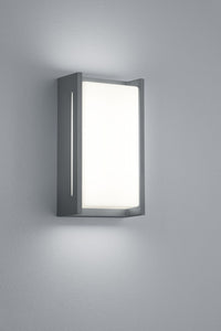 INDUS APPLIQUE LED 4W 500lm, 3000K DA ESTERNO FUSIONE DI ALLUMINIO ANTRACITE H.23,5 CM