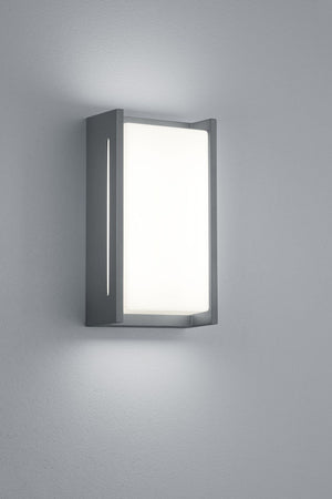 INDUS APPLIQUE LED 4W 500lm, 3000K DA ESTERNO FUSIONE DI ALLUMINIO ANTRACITE H.23,5 CM