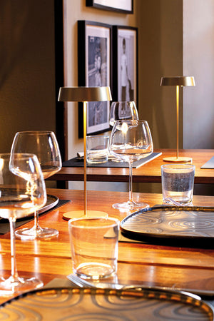 Lampada a led da tavolo Inemuri Bianca ricaricabile e dimmerabile