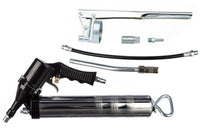 INGRASSATORE PNEUMATICO AD ARIA E MANUALE 400CC PISTOLA POMPA CON TUBI KIT 6 PZ