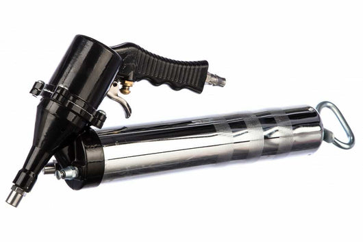 INGRASSATORE PNEUMATICO AD ARIA E MANUALE 400CC PISTOLA POMPA CON TUBI KIT 6 PZ